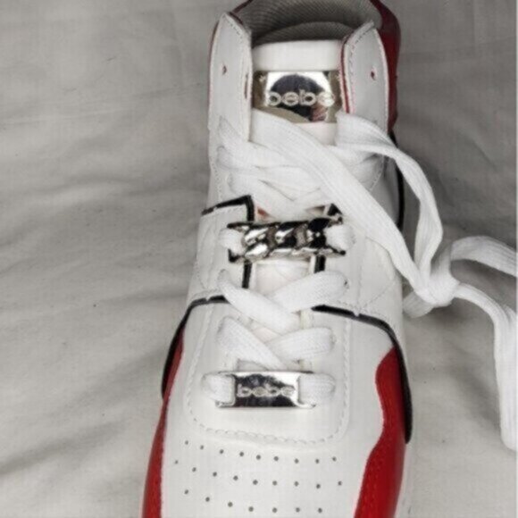 Bebe High Top platform Sneakers NWT Women’s sz 10 - Picture 7 of 8